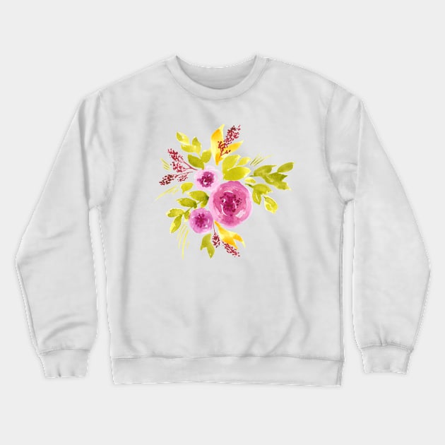 Peonies bouquet Crewneck Sweatshirt by foxeyedaisy